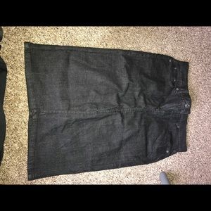 Lauren Ralph Lauren black denim pencil skirt sz2